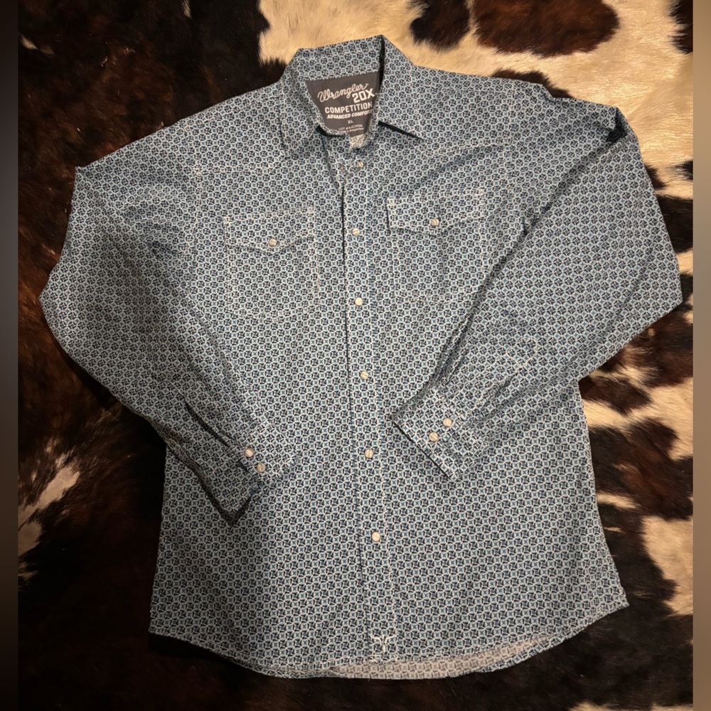 Wrangler 20X Competition Advance Comfort Western Shirt, Boys, XL